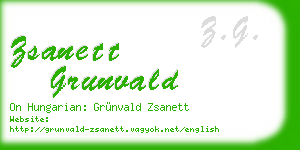 zsanett grunvald business card